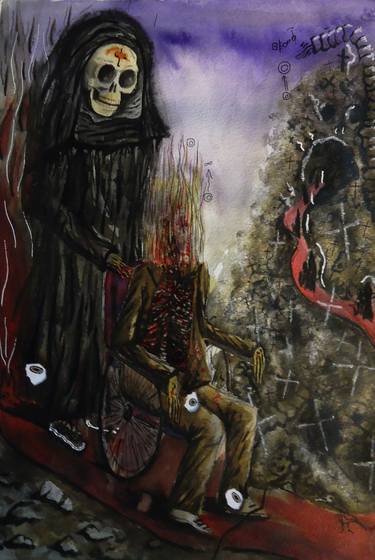 Print of Expressionism Religion Paintings by Oscar Olarte