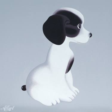 Original Figurative Dogs Paintings by Jeroen Allart