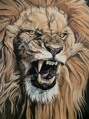 Original Expressionism Animal Paintings by Nathan Rhoads