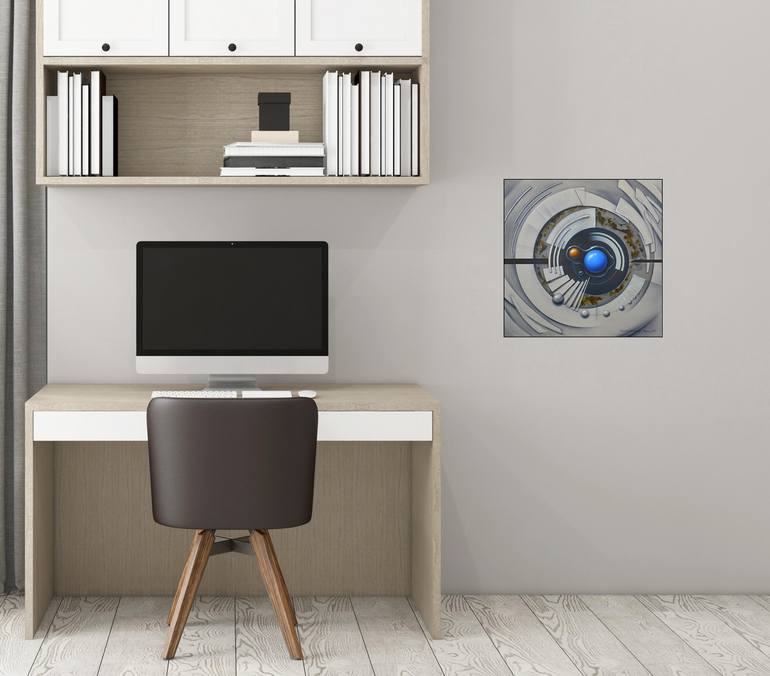 Original Abstract Time Painting by Kazuaki Maitani