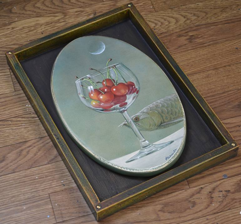 Original Realism Still Life Painting by Kazuaki Maitani