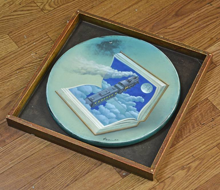 Original Surrealism Fantasy Painting by Kazuaki Maitani