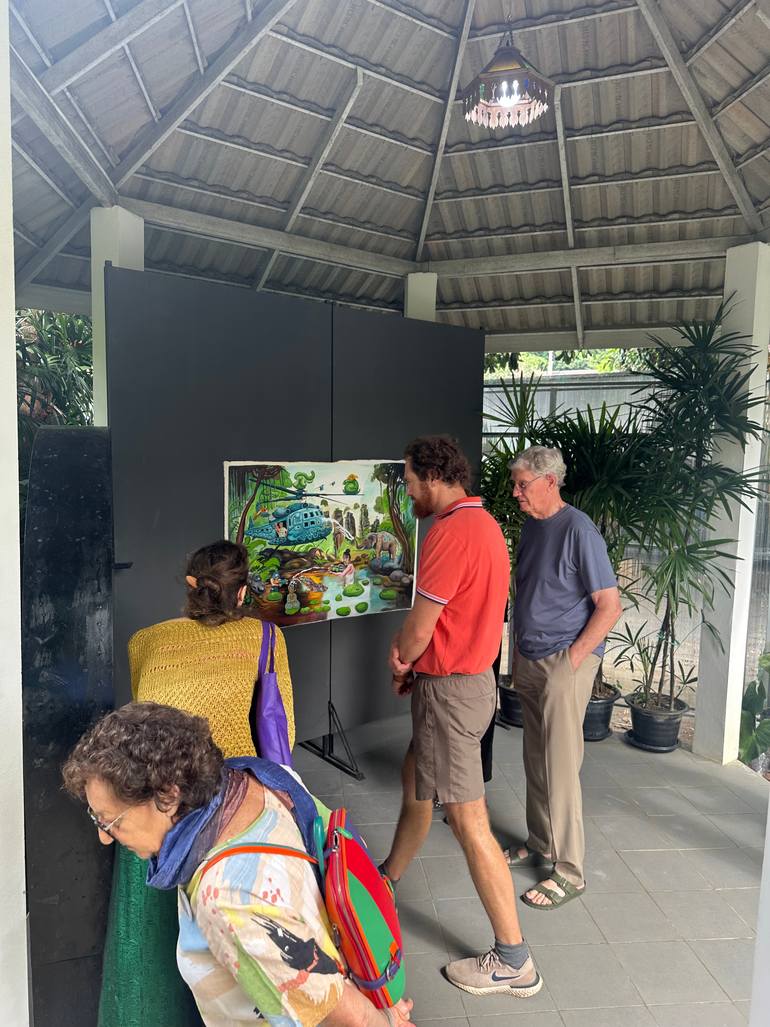 Original Abstract Expressionism Landscape Painting by Paolo Chiarloni