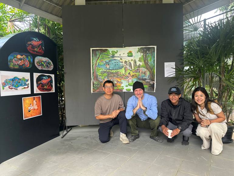 Original Abstract Expressionism Landscape Painting by Paolo Chiarloni