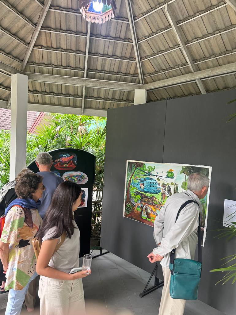 Original Abstract Expressionism Landscape Painting by Paolo Chiarloni