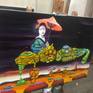 New my oil paint on Linen, hard to finish, after one month finally create the beautiful way for see the no times for the life.