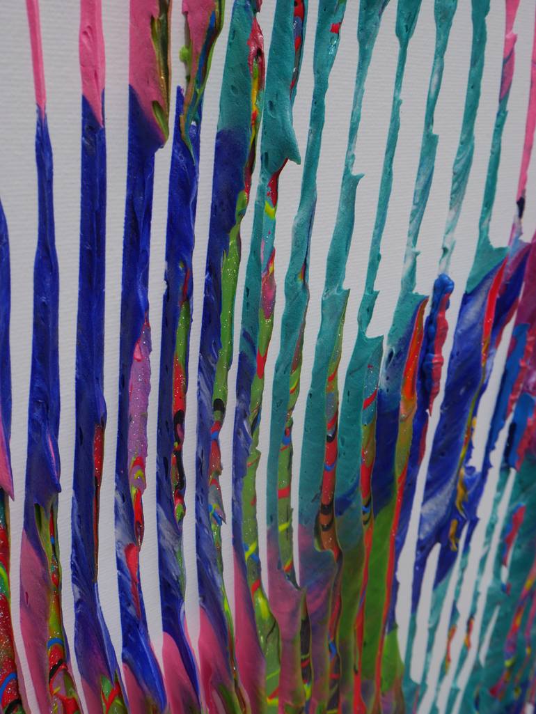 Original Abstract Expressionism Animal Mixed Media by Virginie Schroeder