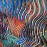 op art effect and mouvement