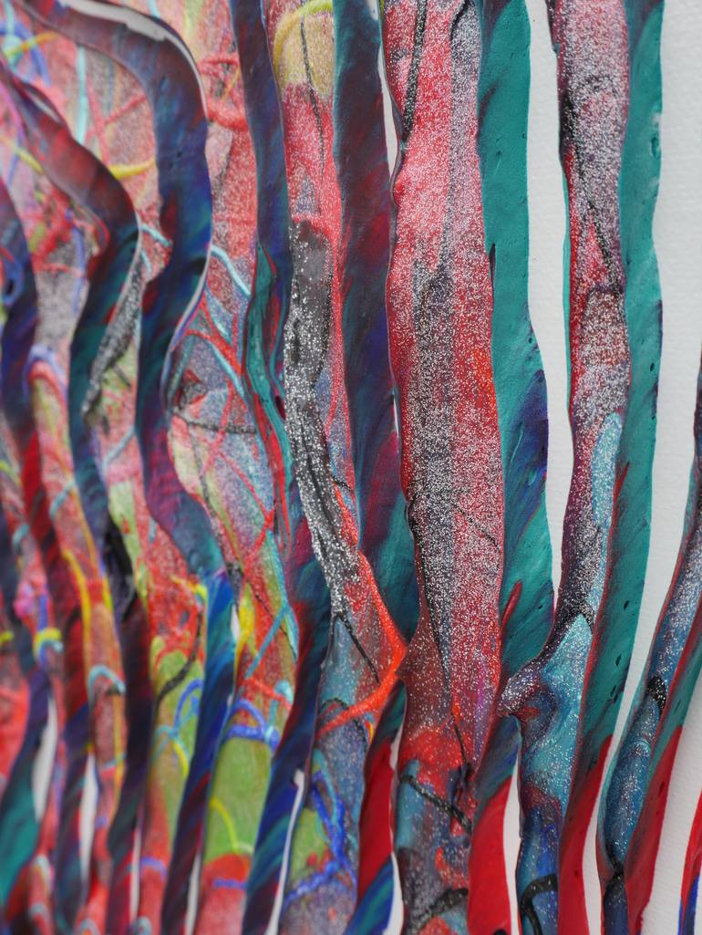 Original Abstract Pop Culture/Celebrity Mixed Media by Virginie Schroeder