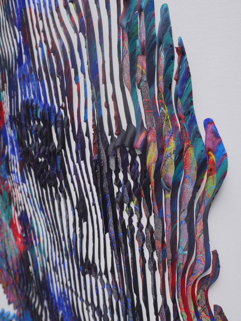 Original Abstract Pop Culture/Celebrity Mixed Media by Virginie Schroeder