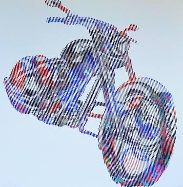 Original Conceptual Bike Paintings by Virginie Schroeder