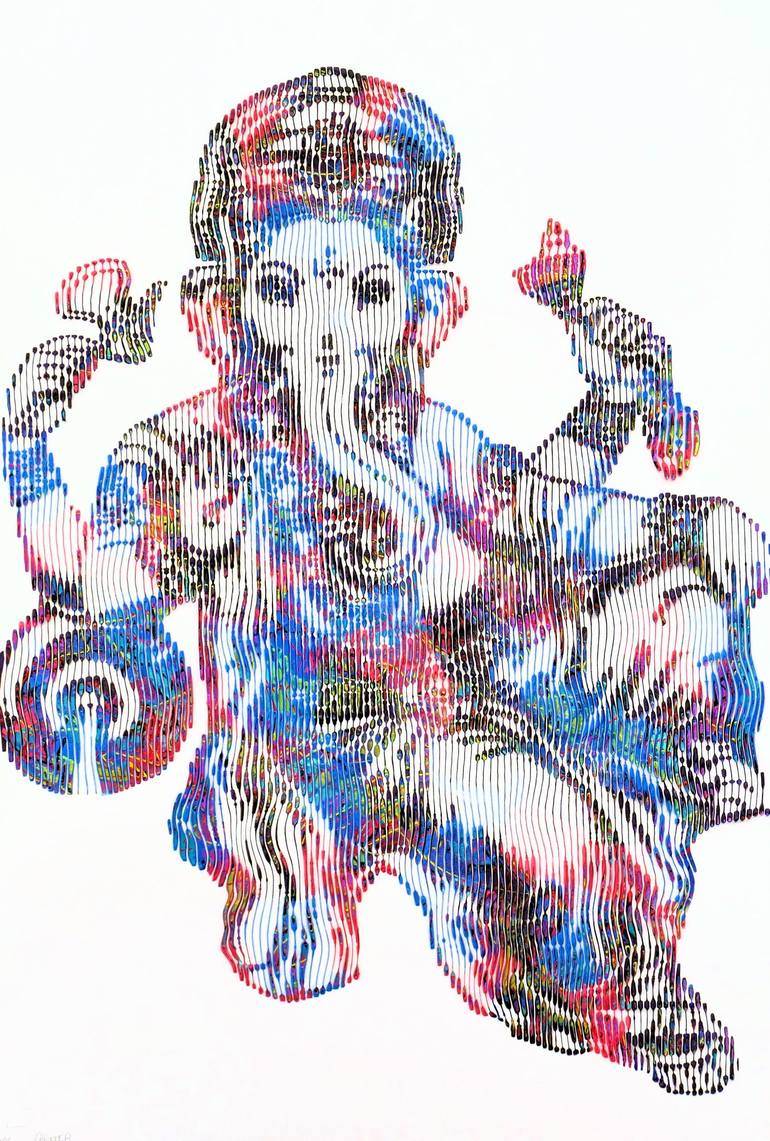 Ganesh Le Dieu Porte Bonheur Et Porte Chance Painting By Virginie Schroeder Saatchi Art