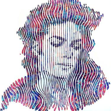 Original Abstract Pop Culture/Celebrity Paintings by Virginie Schroeder