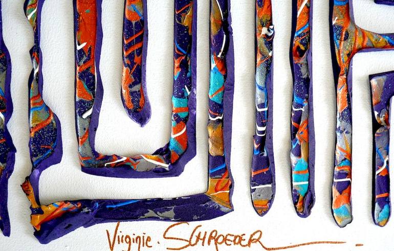 Original Abstract Popular culture Painting by Virginie Schroeder