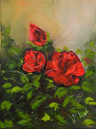 Original Abstract Floral Paintings by Mariusz Kozak