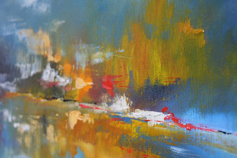 Original Abstract Seascape Painting by Mariusz Kozak