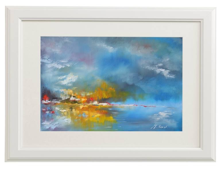 Original Abstract Seascape Painting by Mariusz Kozak