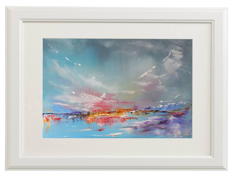 Original Abstract Seascape Painting by Mariusz Kozak