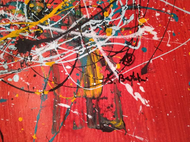 Original Abstract Painting by Alfredo Bertolini