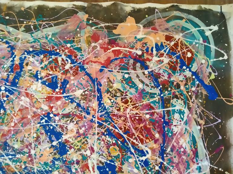 Original Abstract Painting by Alfredo Bertolini