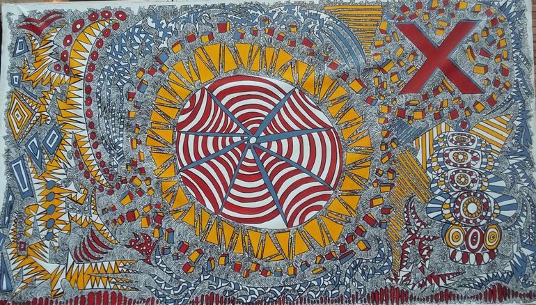 Original Abstract Expressionism Abstract Painting by Alfredo Bertolini