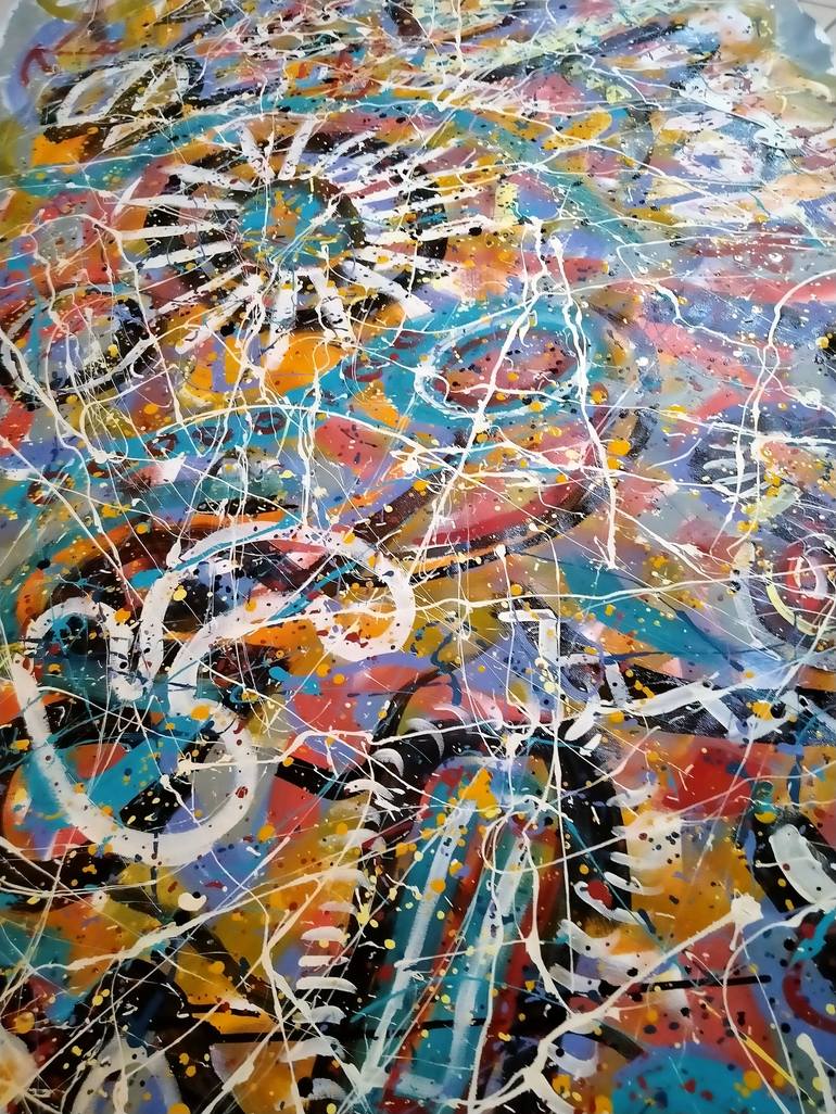 Original Modern Abstract Painting by Alfredo Bertolini