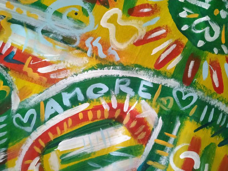 Original Modernism Abstract Painting by Alfredo Bertolini