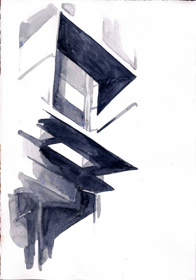Original Figurative Architecture Painting by Florencia Mir