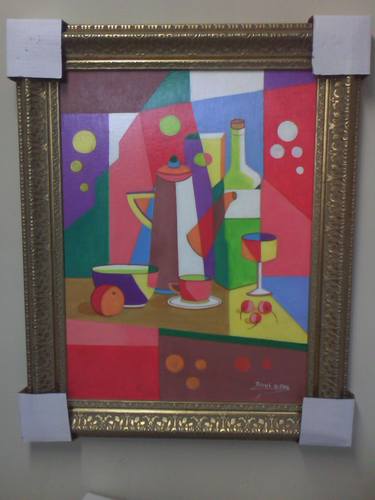 Original Abstract Still Life Paintings by Raoul Gilles