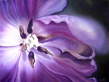 Saatchi Art Artist Dagmar Wankowski; Paintings, “TULIP no.48 close up” #art