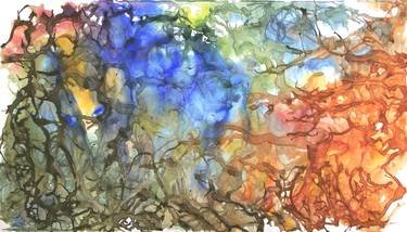 Print of Impressionism Abstract Paintings by Dagmar Wankowski