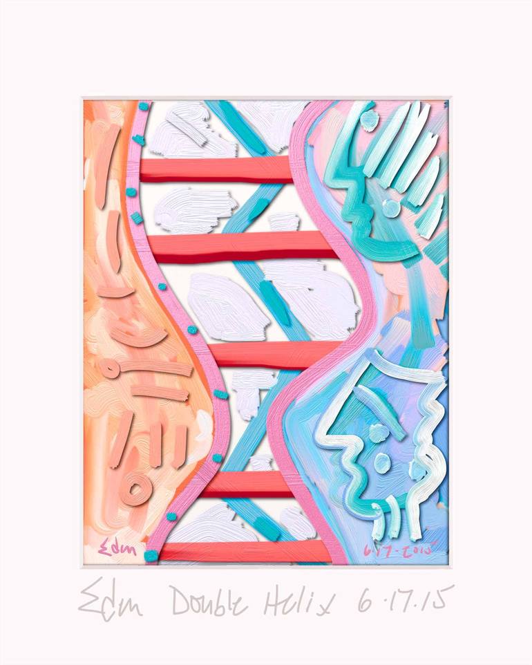 Double Helix Painting by Eden Maxwell Saatchi Art