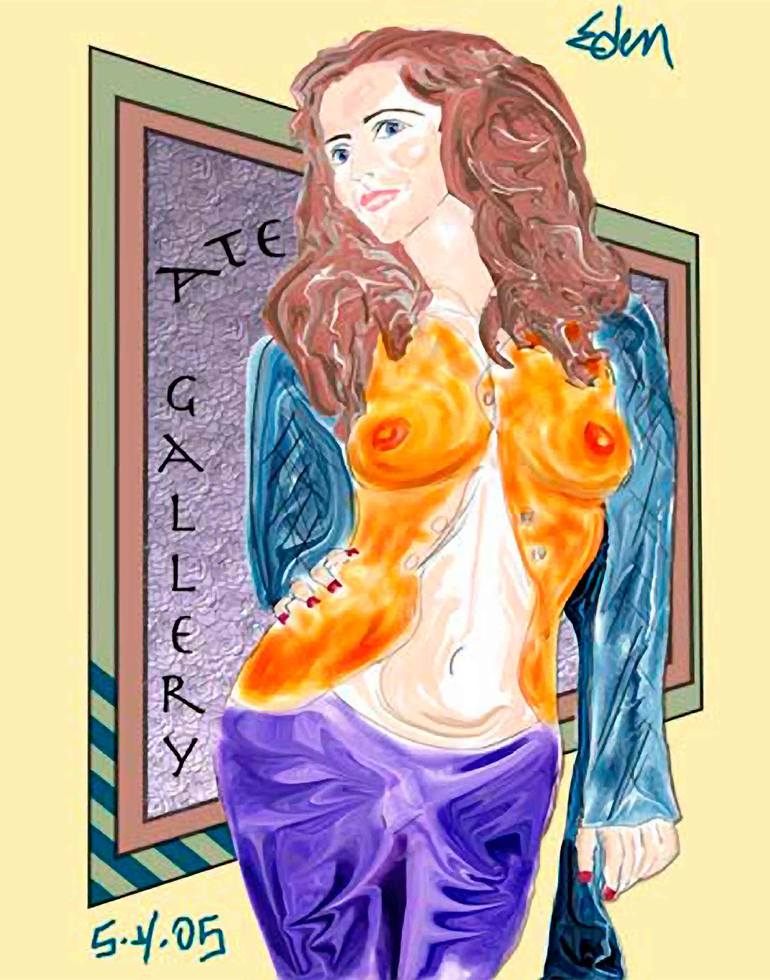 Original Expressionism Women Painting by Eden Maxwell