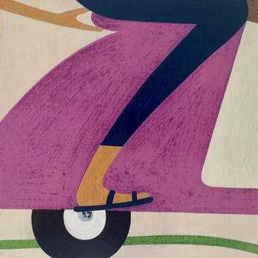Original Art Deco Bike Paintings by Letter allsorts