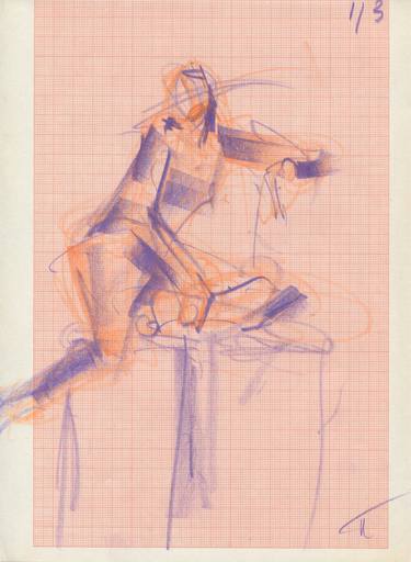 Original Figurative Body Drawings by Kristel Pent