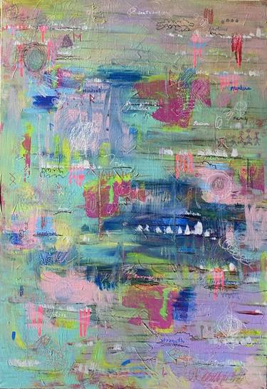 Original Abstract Expressionism Abstract Paintings by Zivile Puodziukiene