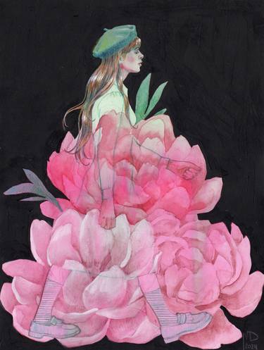 Original Figurative Nature Painting by Véronique Desbrosses
