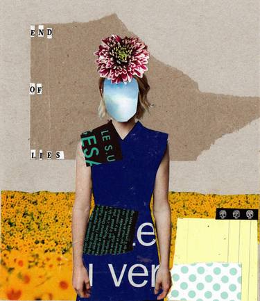 Original Conceptual Women Collage by Véronique Desbrosses