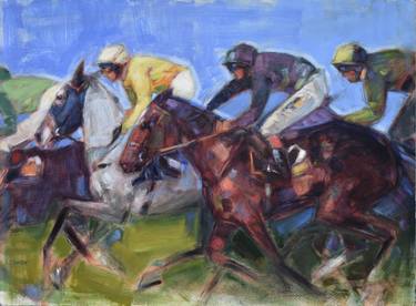 Original Horse Painting by Tim Turton