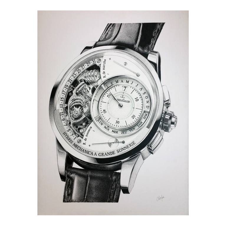 Jaeger lecoultre hybris mechanica grande sonnerie Drawing by Chi Mak ...