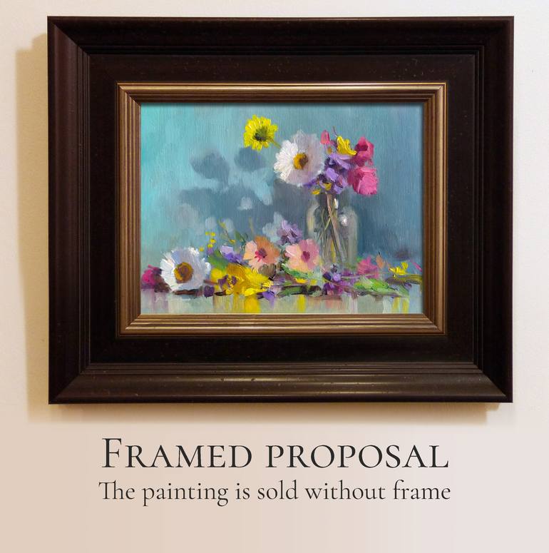 Original Impressionism Floral Painting by Pascal Giroud