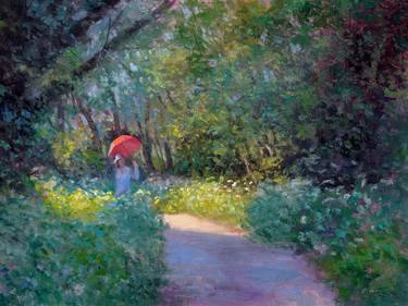 Original Impressionism Garden Paintings by Pascal Giroud