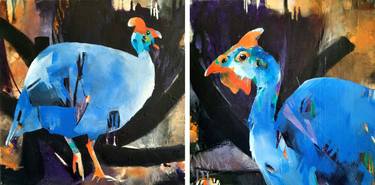 Original Abstract Expressionism Animal Paintings by Kornelia Weingarten
