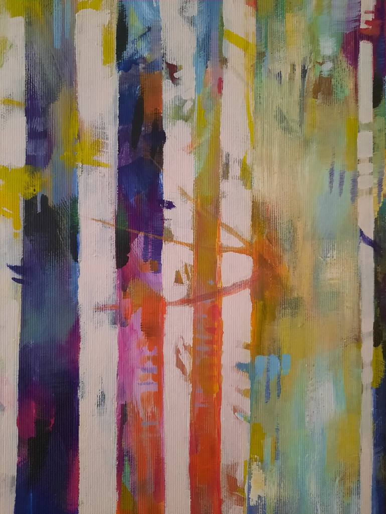 Original Abstract Expressionism Nature Painting by Kornelia Weingarten