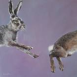 The flight of the hares by Kornelia Weingarten