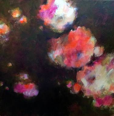 Original Abstract Expressionism Floral Paintings by Kornelia Weingarten