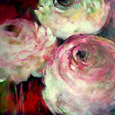 Original Abstract Expressionism Floral Paintings by Kornelia Weingarten