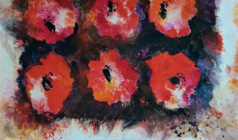 Original Floral Painting by Kornelia Weingarten