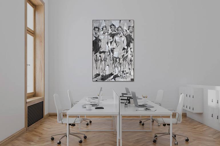 Original Black & White Health & Beauty Painting by Dima Filatov