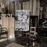 in my studio